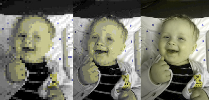 Example of my website after applying a protanopia colour blindness test