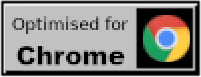 Optimised for Chrome in the style of a 90's Web banner